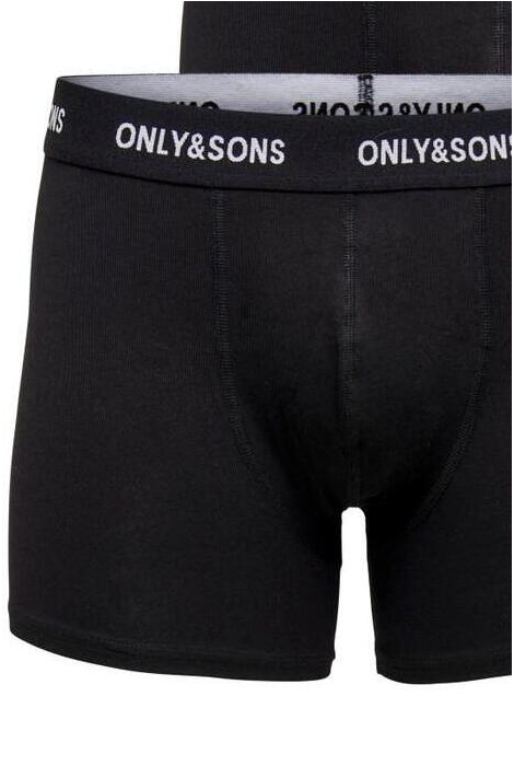 ONSFITZ SOLID BLACK BOXER 3PACK3854 22023854 Black Detail BLACK WAISTBAND